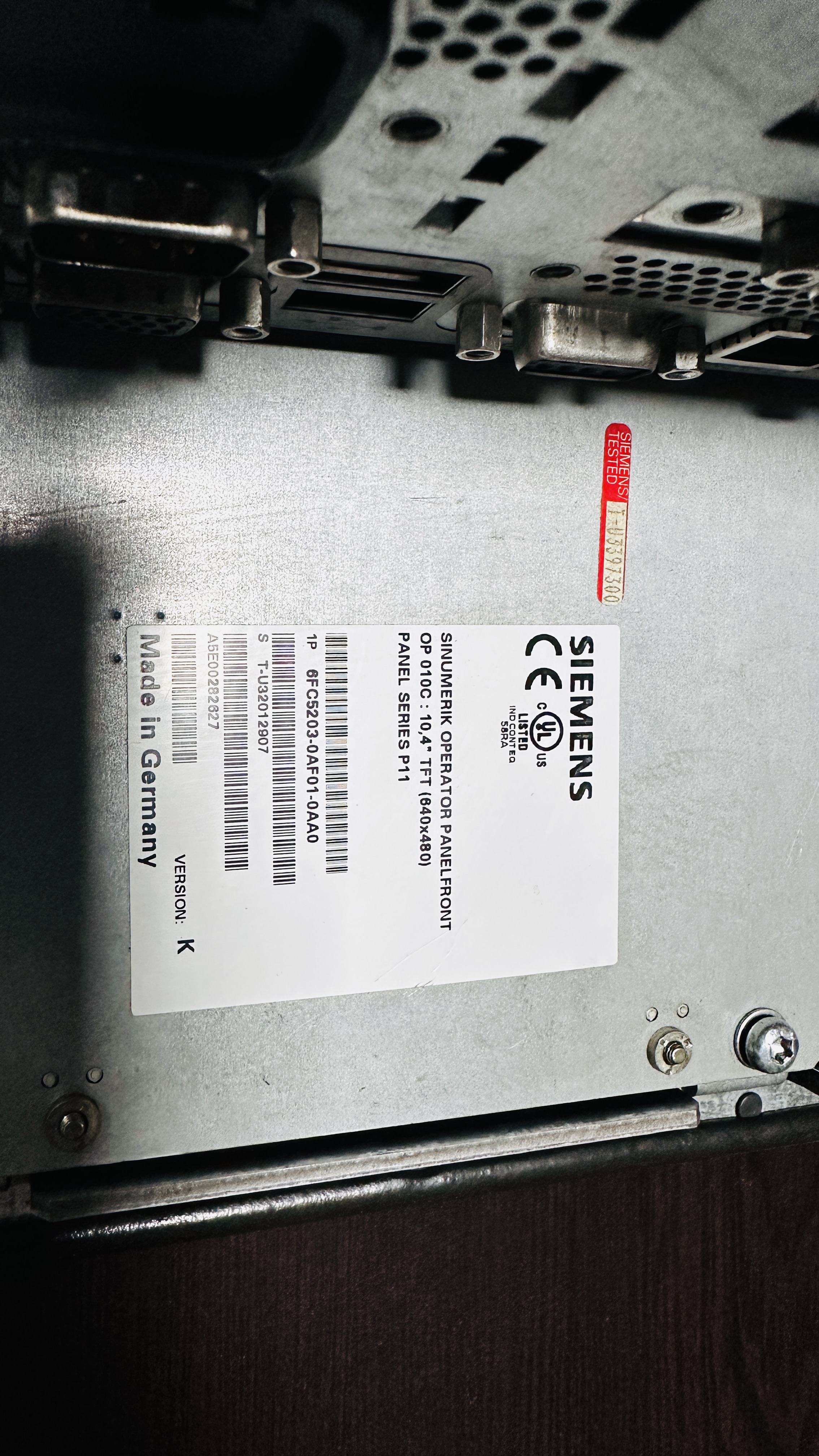 SINUMERIK OPERATOR PANEL / 6FC5203-0AF01-0AA0